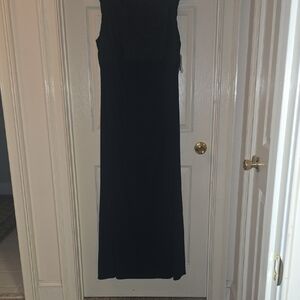 NWT Elegant Navy Blue Sleeveless Dress